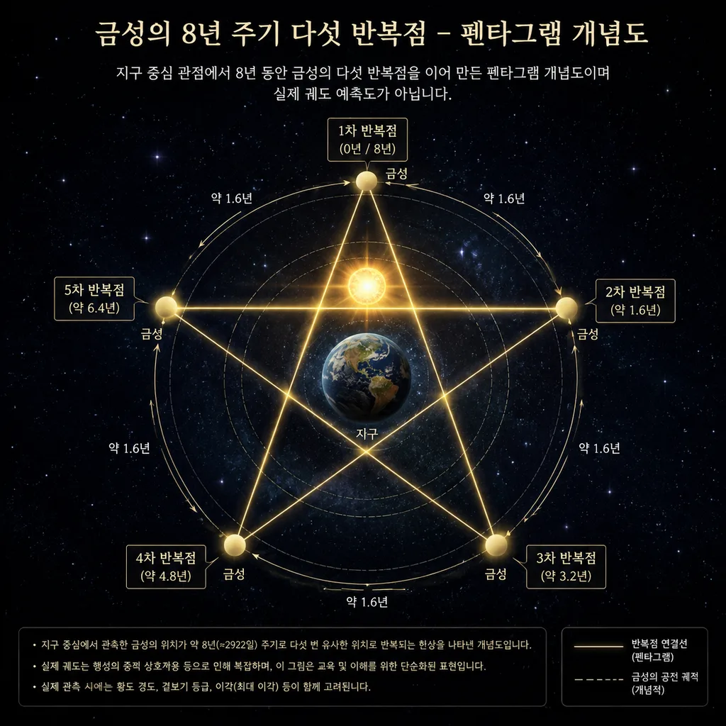 금성 펜타그램 개념도